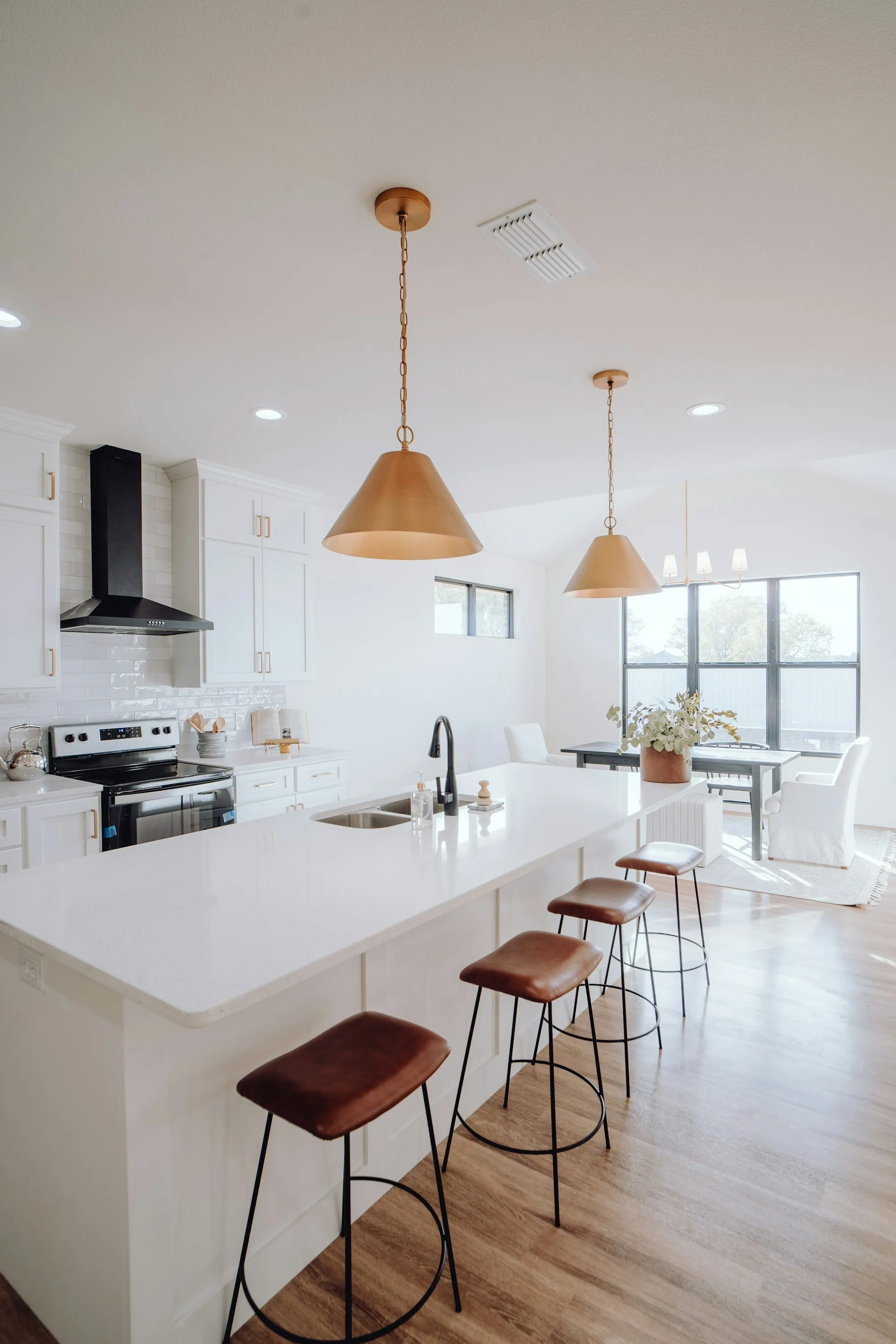 Updated kitchen interior after a remodel