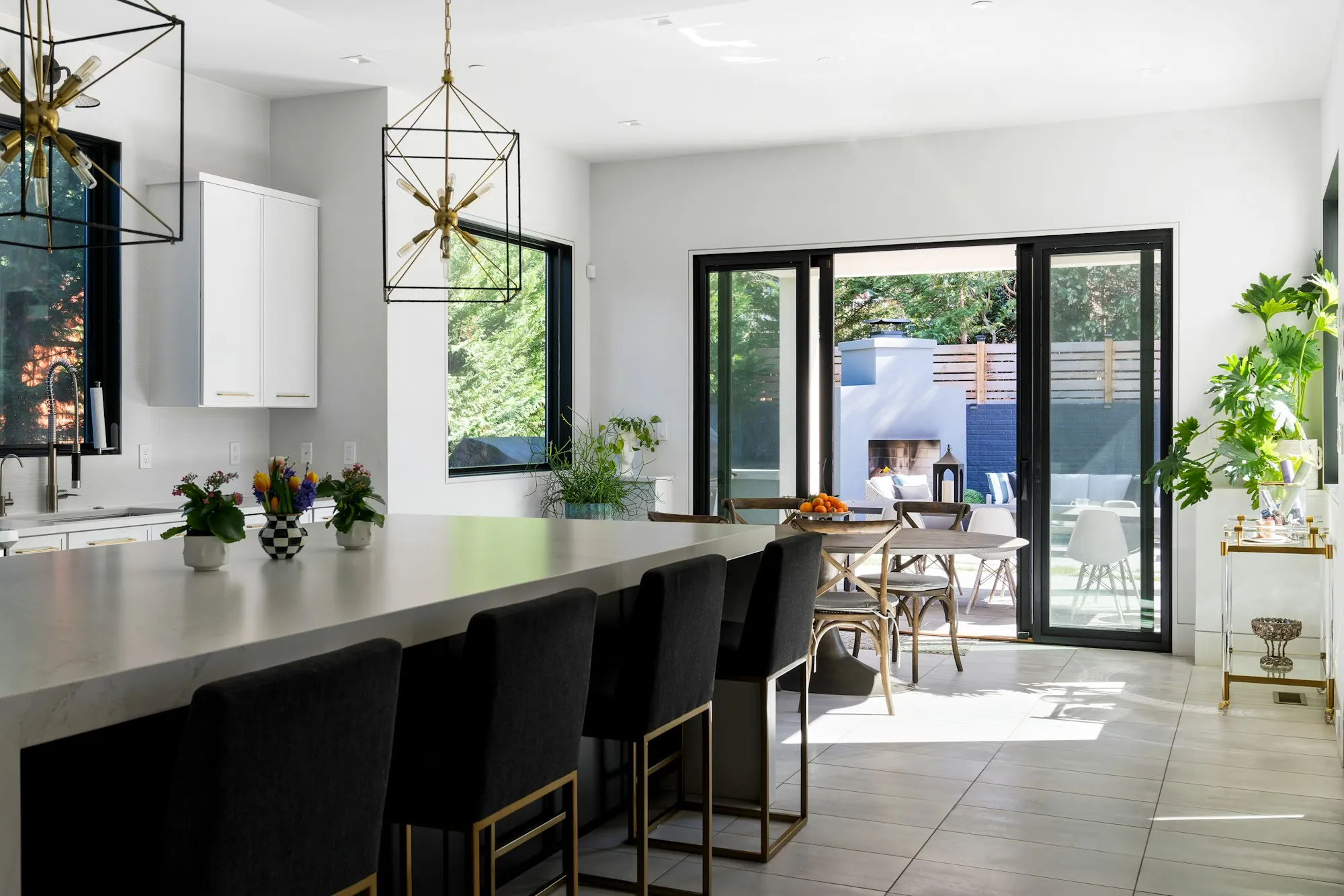 Kitchen with fresh cabinetry and finishes