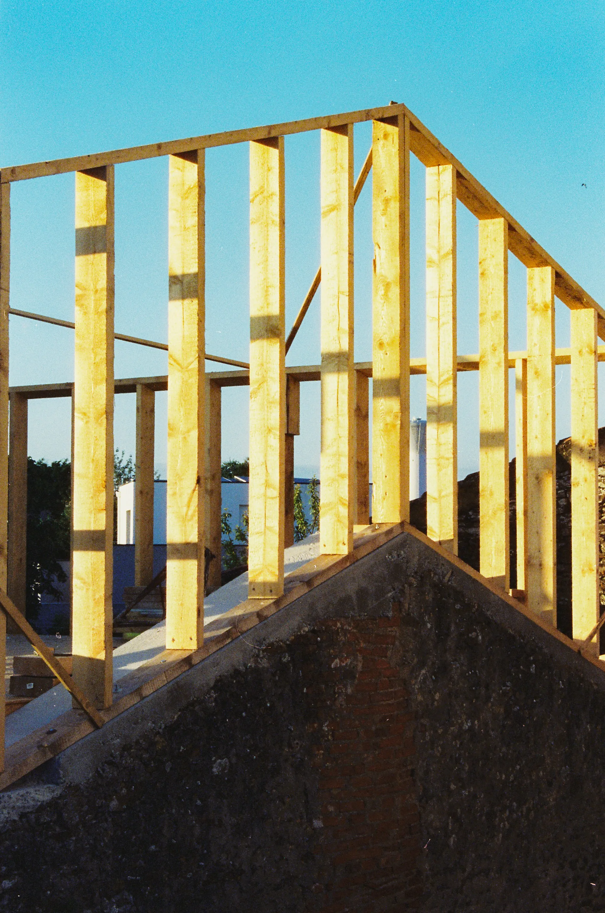 Residential building work in progress